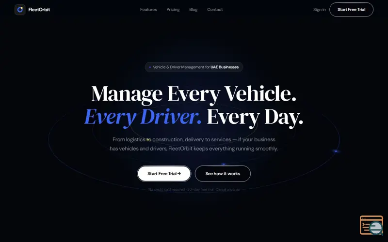 Screenshot of FleetOrbit