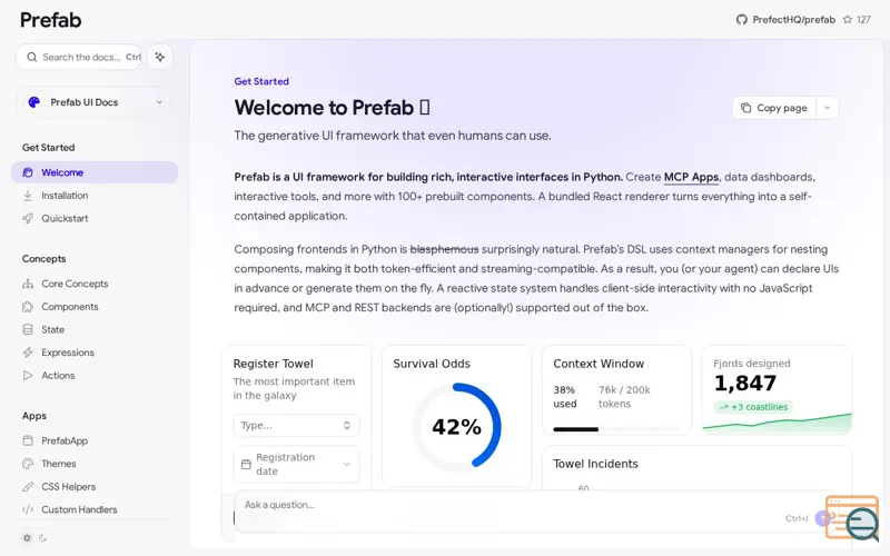 Screenshot of Prefab