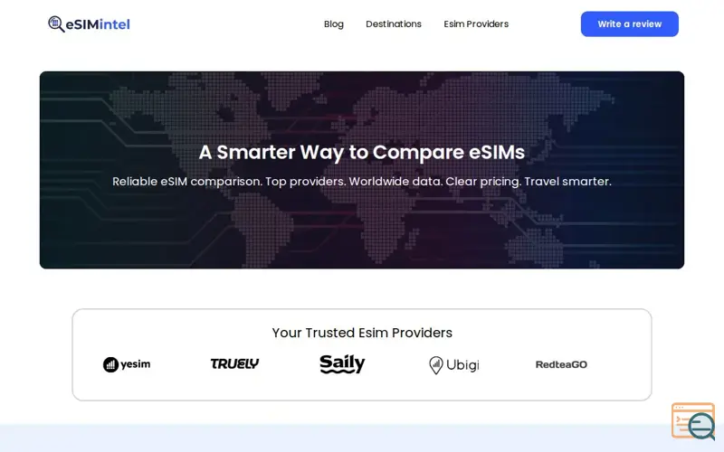 Screenshot of eSIM Intel