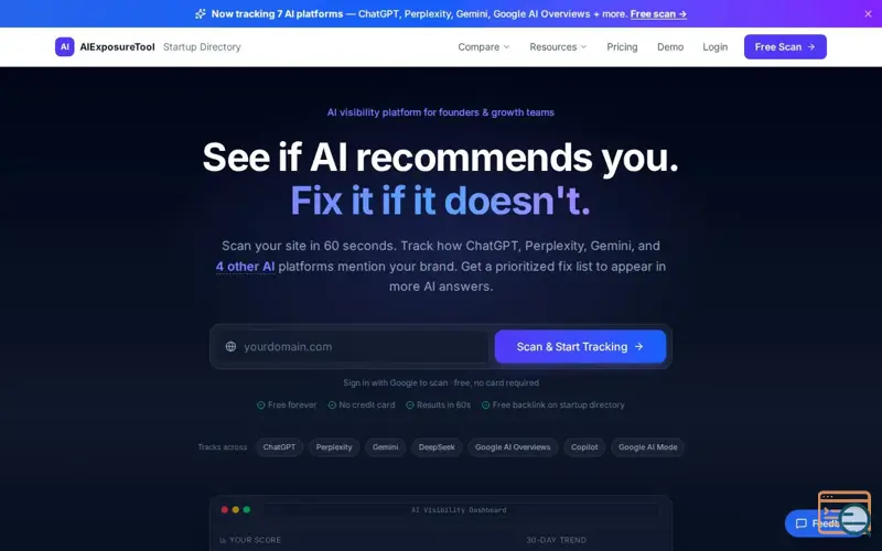 Screenshot of AI Exposure Tool