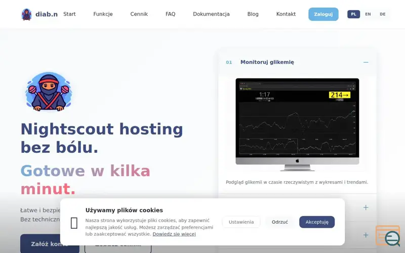 Screenshot of diab.ninja