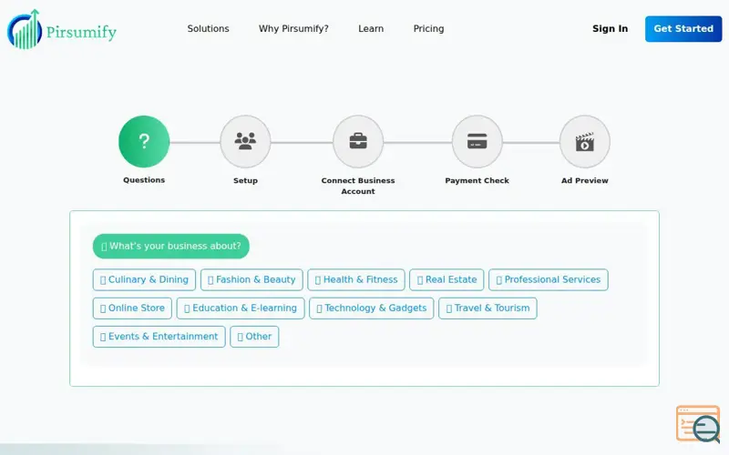 Screenshot of Pirsumify