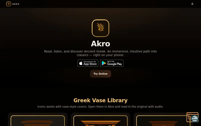 Screenshot of Akro