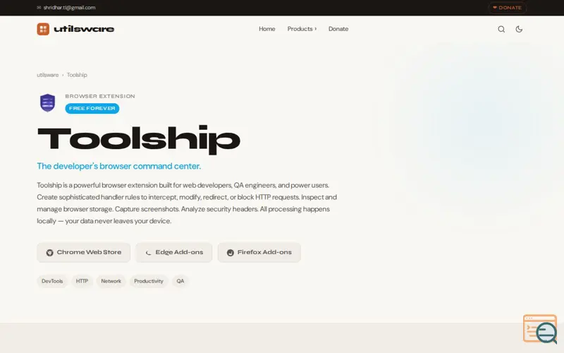Screenshot of Toolship