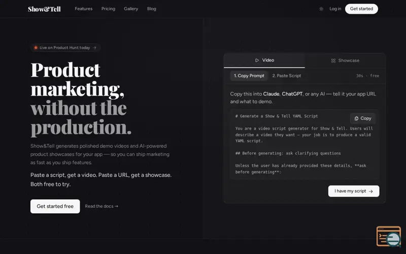 Screenshot of Show&Tell