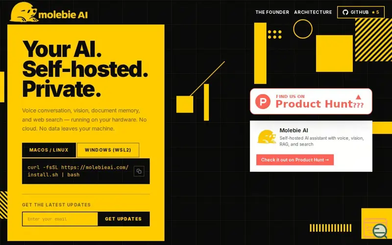 Screenshot of Molebie AI