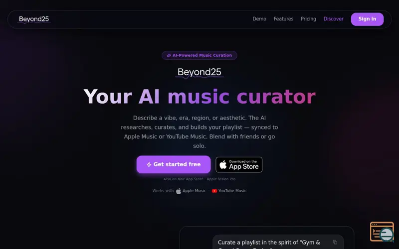 Screenshot of Beyond25