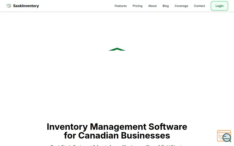 Screenshot of SaskInventory