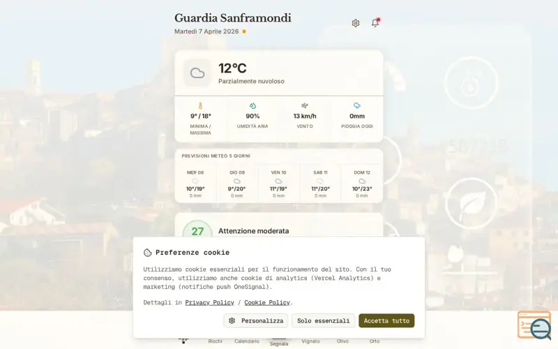 Screenshot of Guardia del Campo