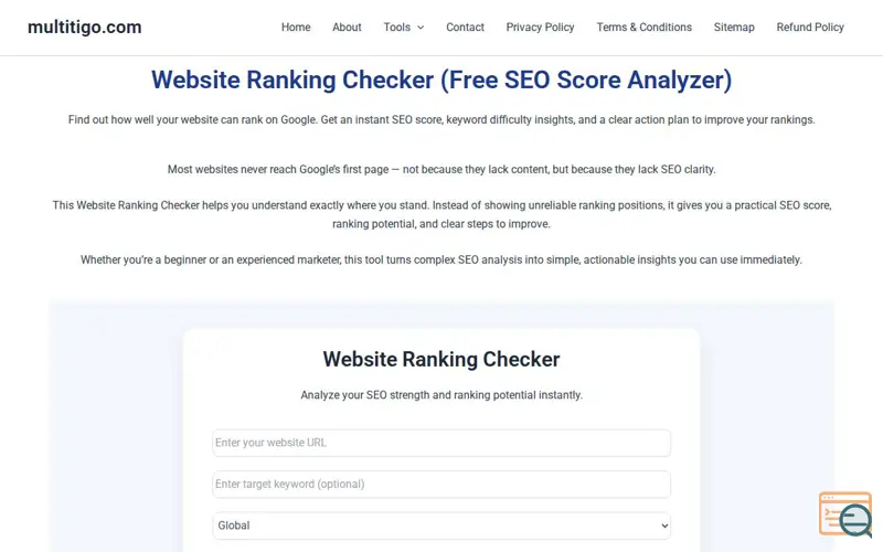 Screenshot of multitigo
