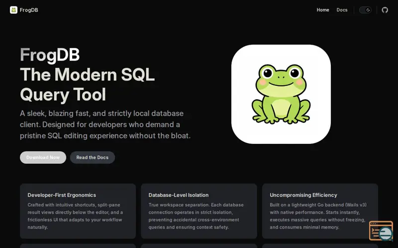 Screenshot of FrogDB