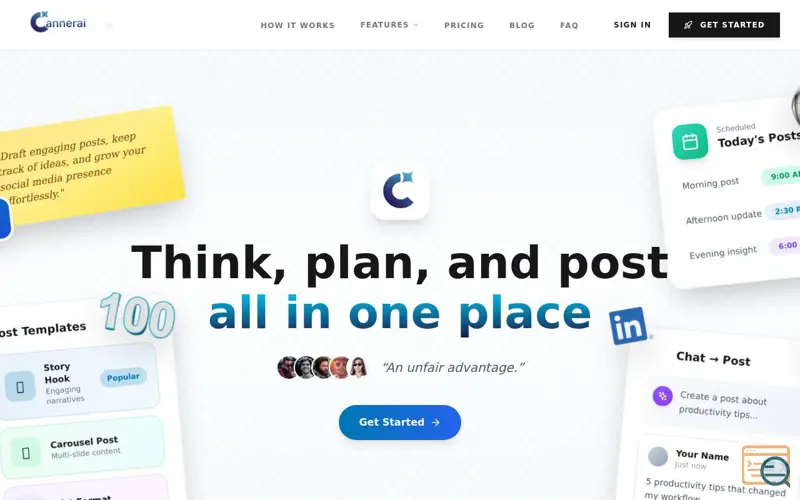 Screenshot of Canner AI