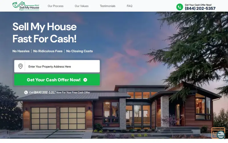 Screenshot of Hey Sell My House Fast