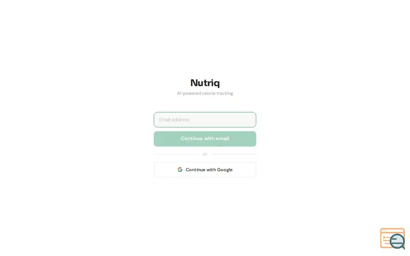 Screenshot of Nutriq - AI based calorie tracker