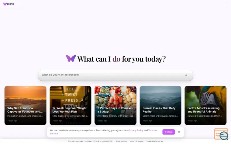 Screenshot of Plorer