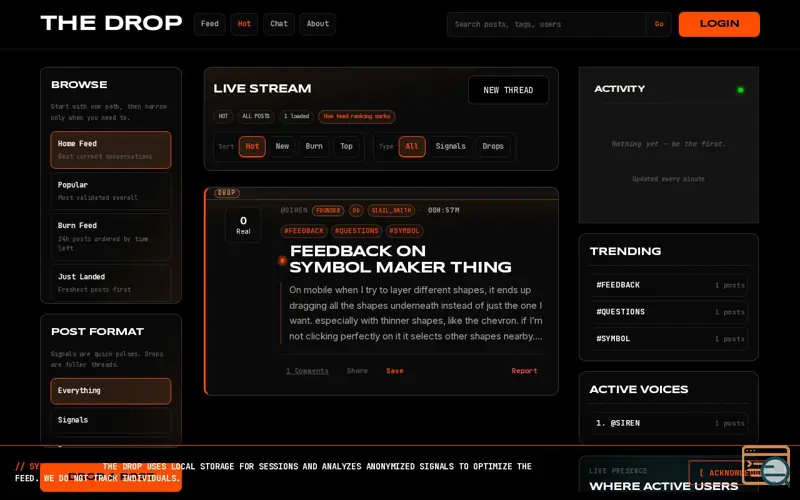 Screenshot of The Drop