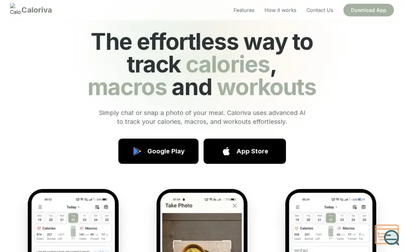 Screenshot of Caloriva: AI Calorie & Gym Tracker
