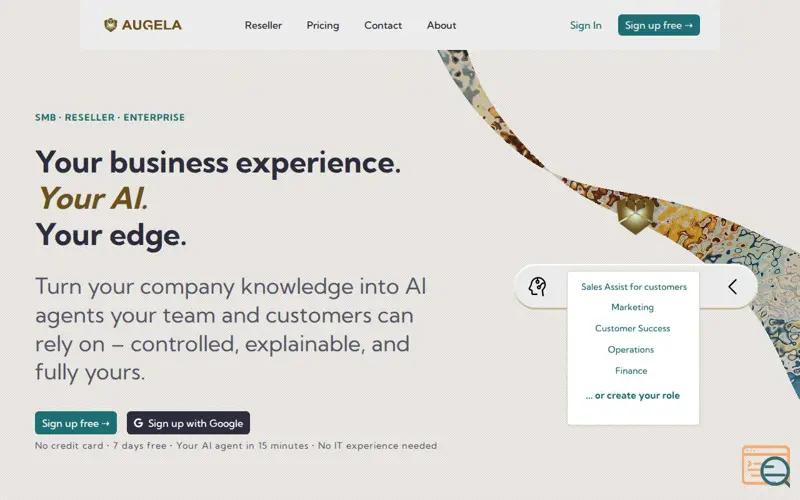 Screenshot of Augela