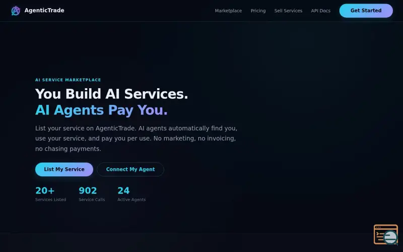 Screenshot of AgenticTrade