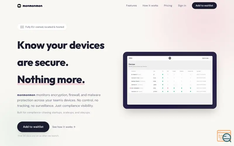 Screenshot of monmonmon