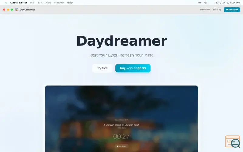 Screenshot of Daydreamer 