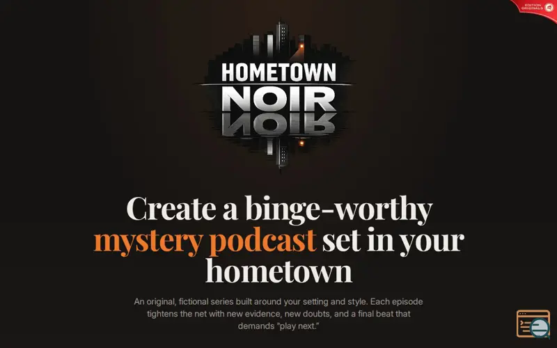 Screenshot of Hometown Noir