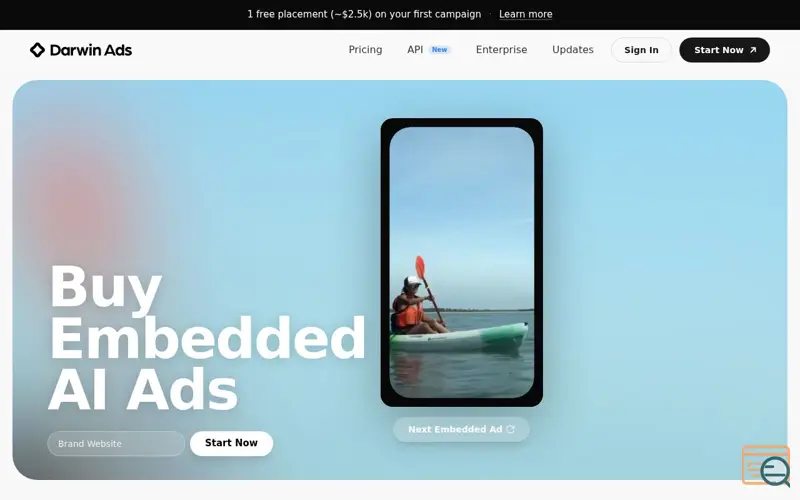 Screenshot of 2,500 in free AI ad credits