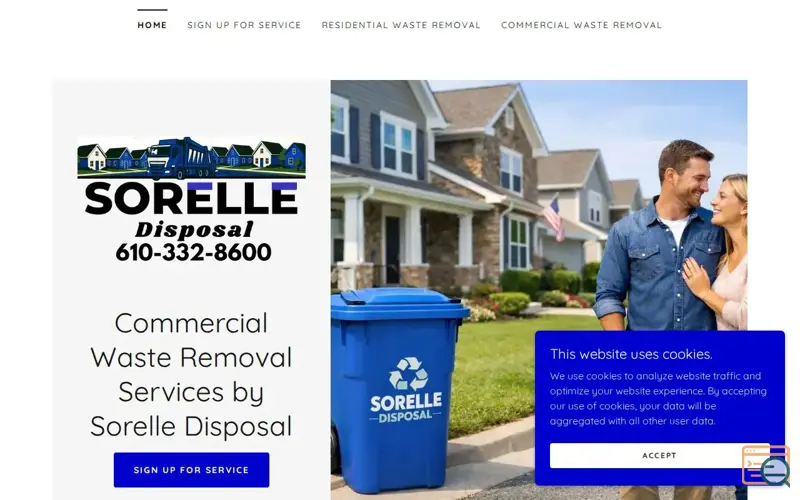 Screenshot of Waste Removal and Disposal Services