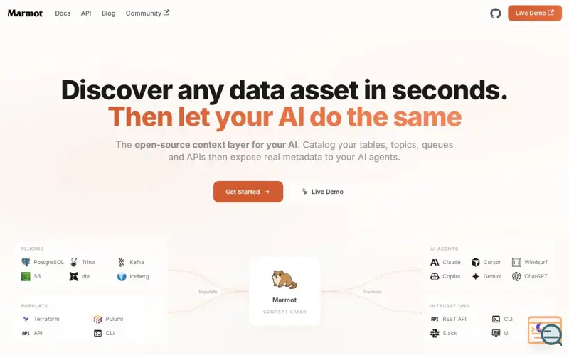 Screenshot of Marmot