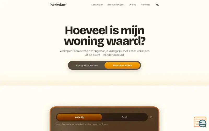 Screenshot of Pandwijzer