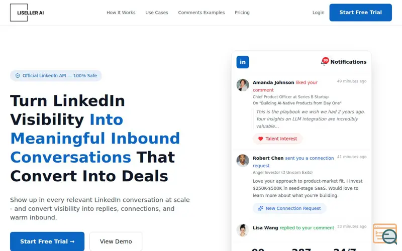 Screenshot of LiSeller