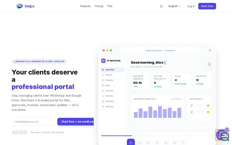 Screenshot of Selpx.com