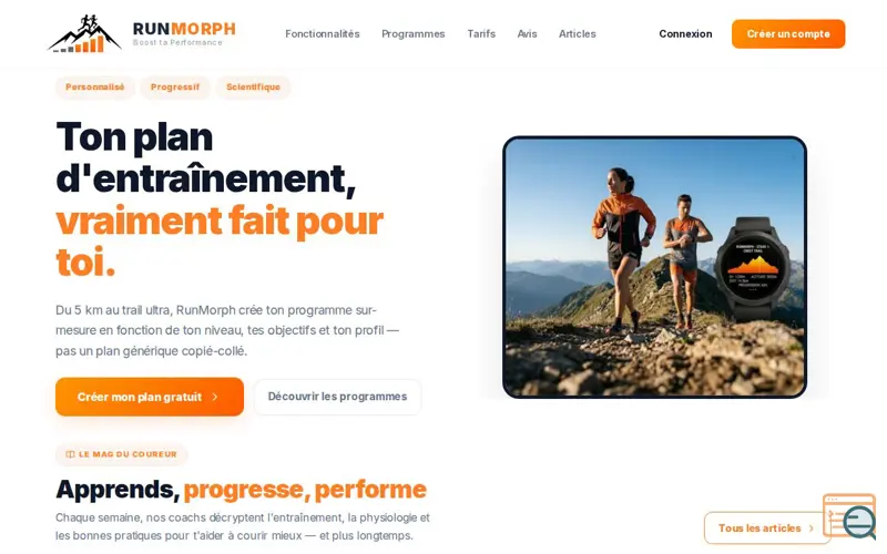 Screenshot of RunMorph