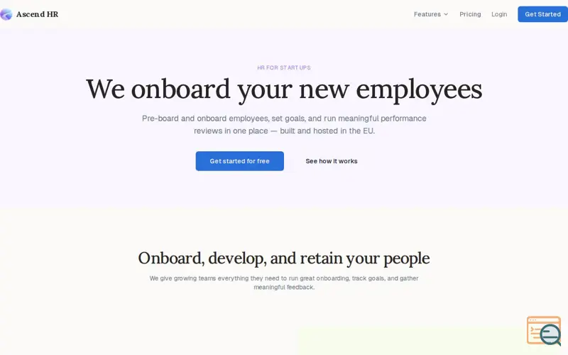 Screenshot of Ascend HR