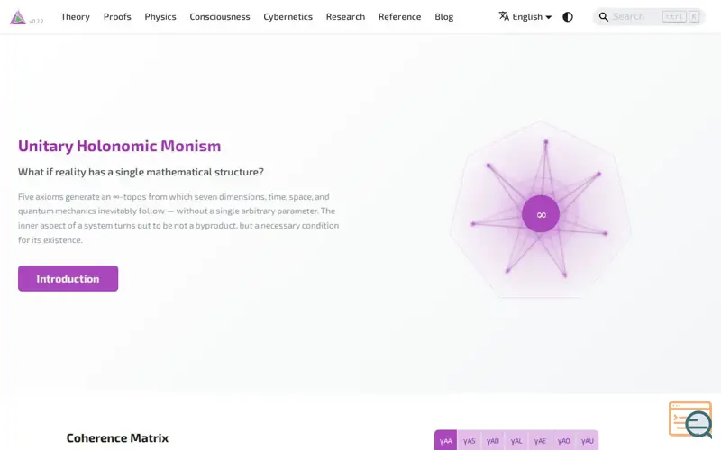 Screenshot of Formal theory of consciousness built on ∞-categories