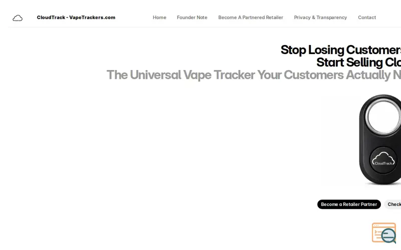 Screenshot of Cloud Track