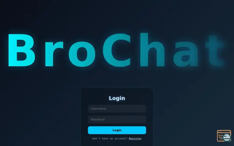 Screenshot of BroChat
