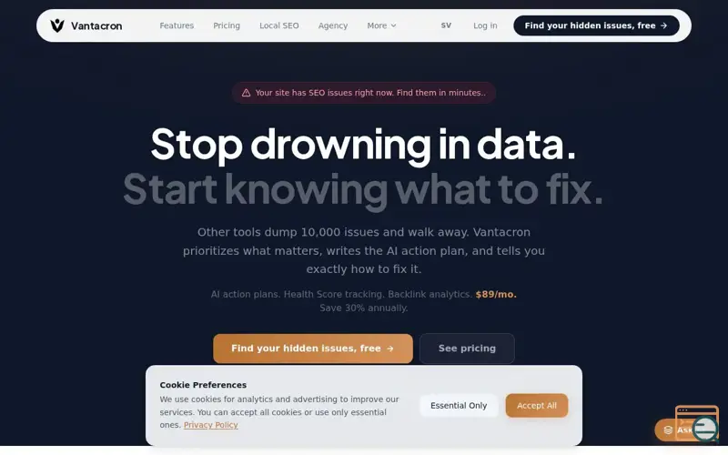 Screenshot of Vantacron