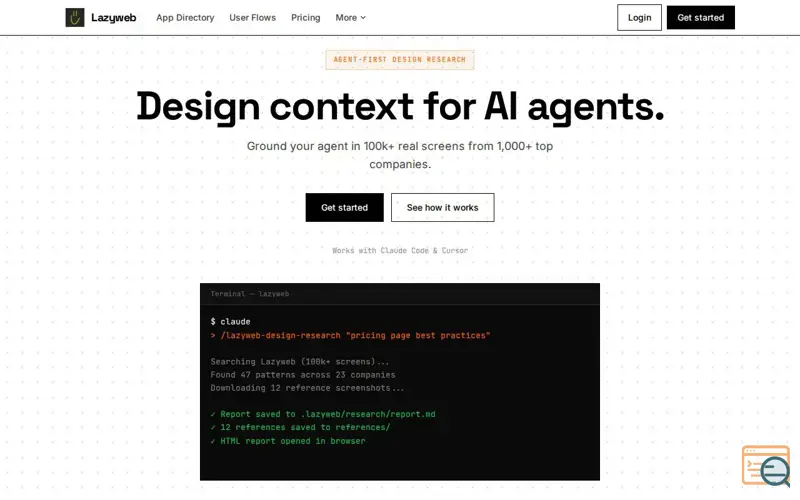 Screenshot of Lazyweb
