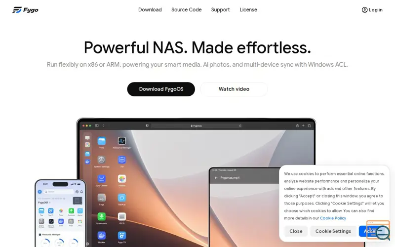 Screenshot of FygoOS