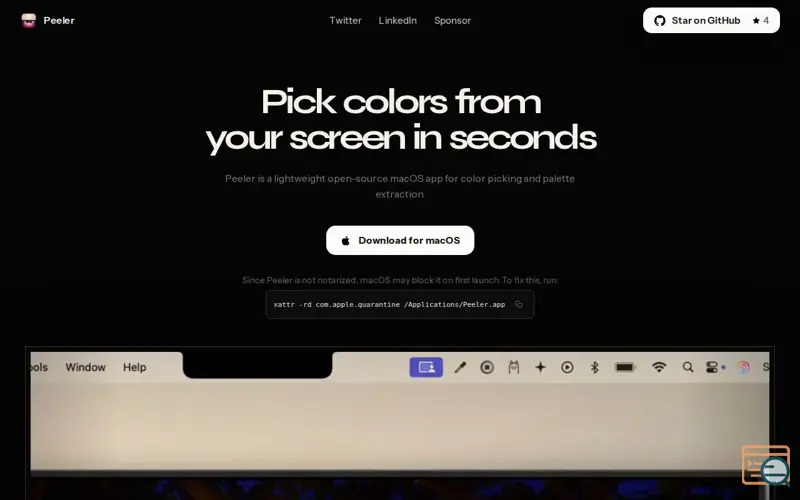 Screenshot of Peeler