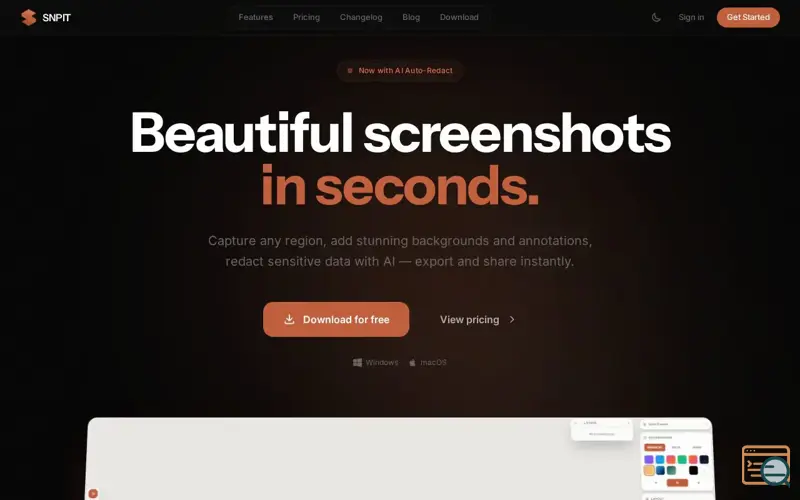 Screenshot of SNPIT — Screenshot Beautifier