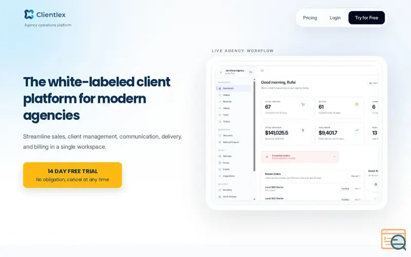 Screenshot of Clientlex
