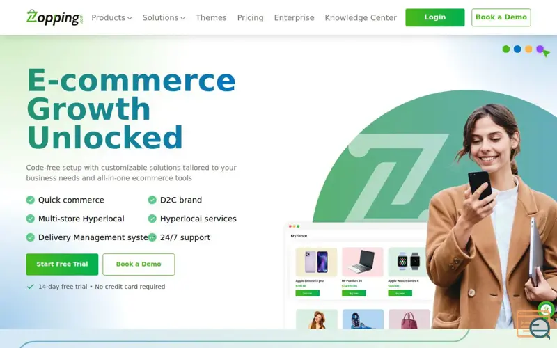 Screenshot of Zopping