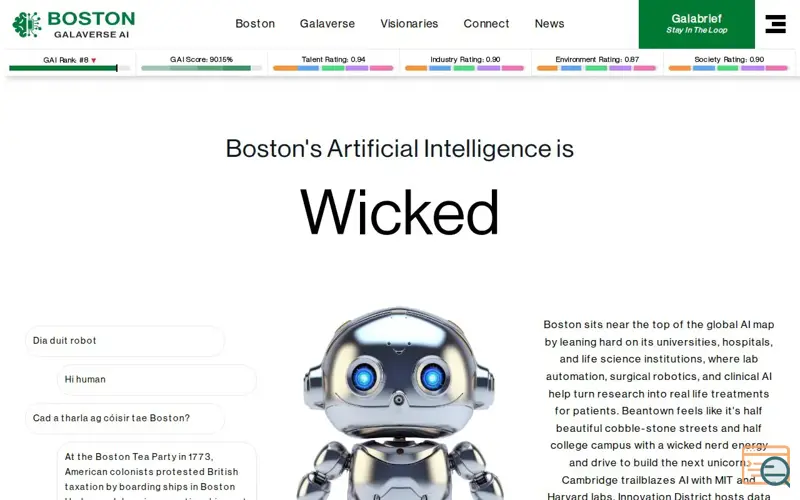 Screenshot of Galaverse AI