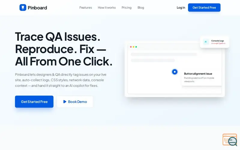 Screenshot of Pinboard