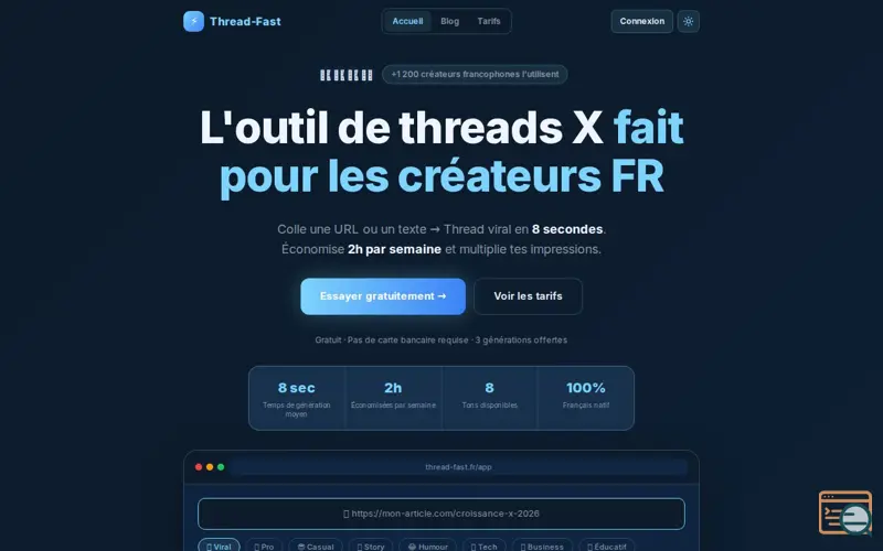 Screenshot of Thread-Fast