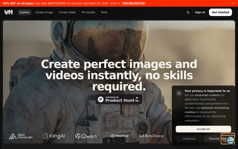 Screenshot of WM Studio 