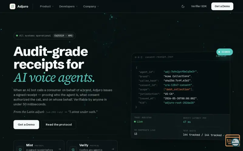 Screenshot of Adjuro