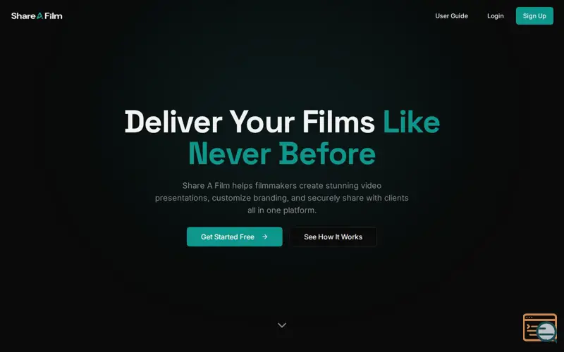 Screenshot of Share A Film